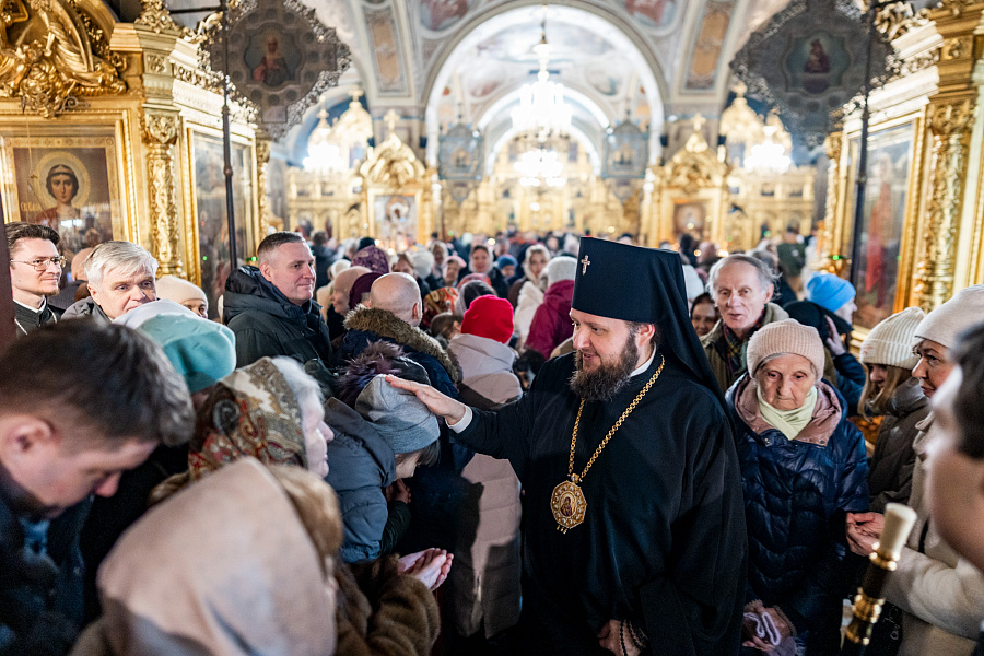 Молебное пение на новолетие в Троицком кафедральном соборе Подольска